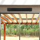deckenmontierter Infrarot-Terrassenheizer / wandmontiert / elektrisch / für Privatgebrauch