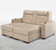 modernes Sofa / Leder / beige / Farbe anpassbar