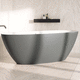 ovale Badewanne / freistehend / für Wohnungen / Harz