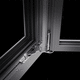 Dreh-Kippfenster / Aluminium / Flügel / einflügelig