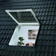 PVC-Dachfenster / Kiefer / Fall / Balg