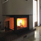 Eckkamineinsatz / Holz