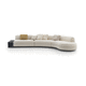 Modulsofa / halbrund / modern / Stoff