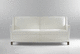 braunes Sofa / weiß / Farbe anpassbar / Stoff