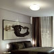 moderne Deckenleuchte / rund / Glas / LED