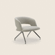 moderner Sessel / Leder / Polyurethanschaum / Stoff