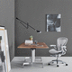 moderner Bürosessel / Textil / Aluminium / Kunststoff