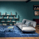 modernes Sofa / für Wohnzimmer / Stoff / Schaumstoff
