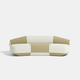 Modulsofa / modern / Stoff / mit Armlehnen