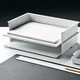 Ablage für Bürobedarf / Technopolymer / Aluminium
