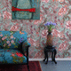 moderne Tapete / Vlies / Blumenmotiv / Tapetenoptik