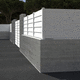 Lamellenzaun / für Wohnhaus / PVC / gerade