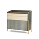 Barschrank für Gewerbegebrauch / modern / Holz / Messing