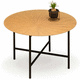 moderner Couchtisch / Holz / Metall / Gestell aus Metall