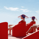 moderner Sessel / Polyethylen / rotationsgesintertes Polyethylen / 100% recycelbar
