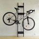 wandmontierter Fahrradständer / thermolackierter Stahl / originelles Design / horizontal