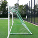 Aluminium-Fußballtor / in Bodenhülsen / weiß / thermolackiert