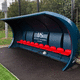 Spielerkabine für 10 Personen / für 8 Personen / stationär / blau