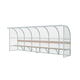 Spielerkabine für 12 Personen / Polycarbonat / Aluminium / Holz