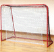 Metall-Hockeytor / mobil / rot / mit rechteckigem Profil