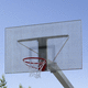 Basketball-Zielbrett / galvanisiertem Stahl / rechteckig / silberfarben / für Außenbereich
