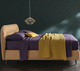 Doppelbett / modern / Polster / gepolstertes Kopfteil