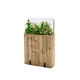 Holz-Pflanzkübel / rechteckig / modulierbar / mit Windschutz