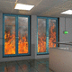 Borosilikatglasscheibe / Feuerschutz / VSG / Float