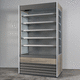 Standkühlvitrine / für Einzelhandel / Metall / Aluminium