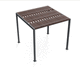 Stahlpergola / Metall / Recyclingkunststoff / pulverbeschichteter Stahl