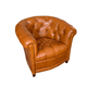 Chesterfield-Clubsessel / Leder / Tanne / handgefertigt