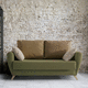 Bettsofa / modern / Stoff / mit Armlehnen