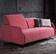 Bettsofa / modern / Stoff / mit Armlehnen