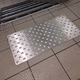 Blindenleitplatte / gebürsteter Edelstahl / Aluminium