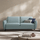 Bettsofa / modern / blau / Stoff