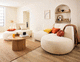 Modulsofa / modern / Stoff / mit Kissen