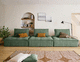 Modulsofa / modern / Samt / mit Kissen