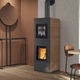 Holz-Kaminofen / elektrisch / 8 kW / Multibrennstoff