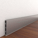 silberfarbene Zierleiste / Legierung / Aluminium / rechteckig