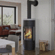 Holz-Kaminofen / 7 kW / Multibrennstoff / freistehend