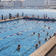 schwimmendes Wettkampfbecken / Überlauf / modular / für Außenbereich
