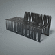 modulare Bank für den öffentlichen Raum / originelles Design / Aluminium / Blech