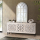 modernes Sideboard / Massivholz / mit Regal / mit Schubladen