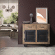 Industriestil-Sideboard / Metall / Holz / mit Regal