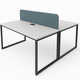 bodenstehender Schreibtisch / modern / Holz / gerade