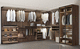Begehbarer Kleiderschrank / Eck / modern / Holz / Glas
