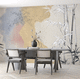 moderne Tapete / Vlies / Naturfaser / Stoff