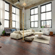 Stehleuchte / Acryl / Metall / Design