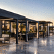 angebaute Pergola / selbsttragend / Aluminium / Stahl