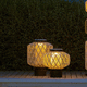 moderne Laterne / Teakholz / Aluminium / Marmor